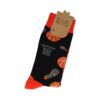 Sokken - Basketball Print - Zwart Oranje - Katoen - Maat 38-45