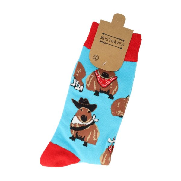 Sokken - Capybara Print - Blauw - Katoen - Maat 38-45