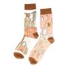 sokken eenhoorn capybara ballet bier_6 Sokken - Ballerina Ballet Print - Roze - Katoen - Maat 38-45