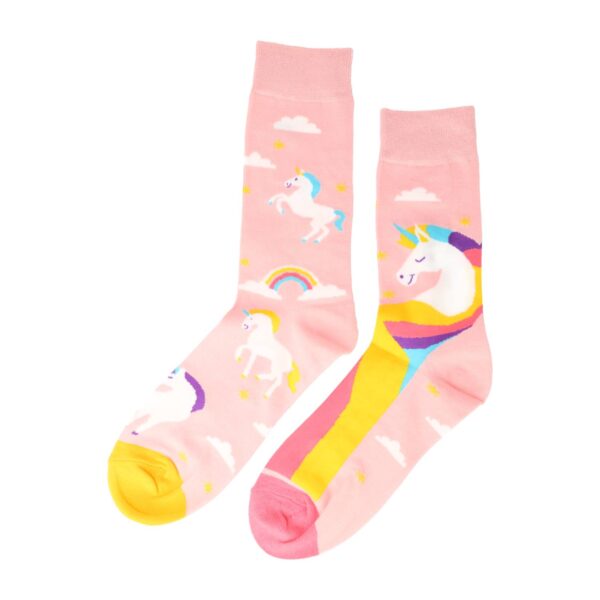 Sokken - Eenhoorn Unicorn Print - Roze - Katoen - Maat 38-45