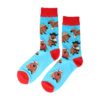 sokken eenhoorn capybara ballet bier_9 Sokken - Capybara Print - Blauw - Katoen - Maat 38-45