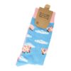 Sokken - Varken Print - Blauw Roze - Katoen - Maat 38-45