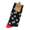 Sokken - Dobbelstenen Print - Zwart Wit Rood - Katoen - Maat 38-45
