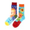 Sokken - Kunst van Gogh Print - Blauw Multicolor - Katoen - Maat 38-45