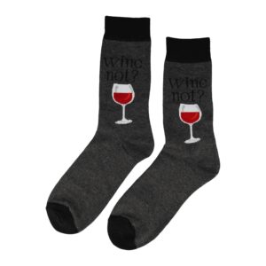 Sokken - Wijn Print - Grijs - Katoen - Maat 38-45