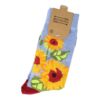 Sokken - Zonnebloemen Print - Blauw Geel Groen Rood - Katoen - Maat 38-45