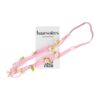 Haarband Kind - Roos Bloemen - Smal Dubbele Band - Ruitprint Stof - Roze