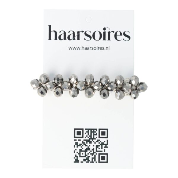Haarspeld Patentspeld Recht 6cm – Facetkralen – Grijs
