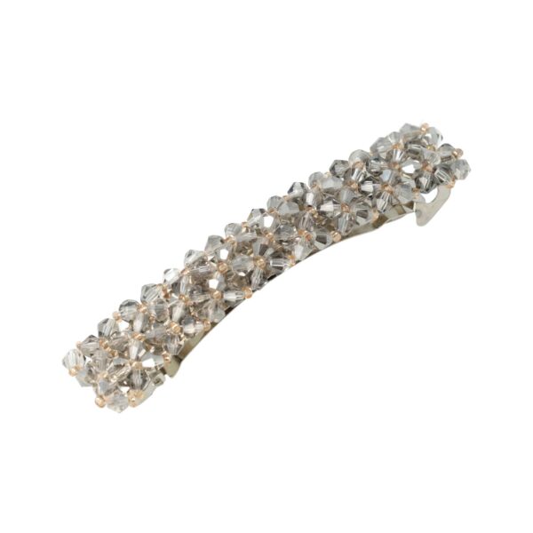 Haarspeld Patentspeld Recht 8cm – Facetkralen – Zilver