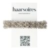 Haarspeld Patentspeld Recht 8cm – Facetkralen – Zilver