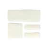 Haarband Sport 5cm - Zweetbandje & Haarelastiek - Wit - Set van 4