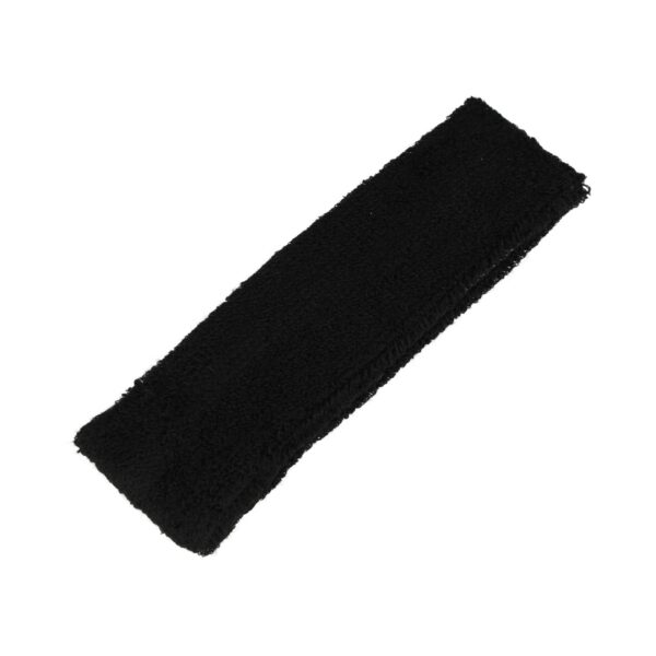 haarband zweetband_1 Haarband Sport 4cm - Badstof - Zwart
