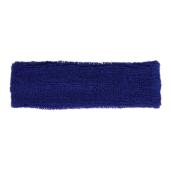 haarband zweetband_11 Haarband Sport 4cm - Badstof - Blauw