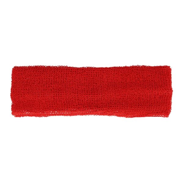 Haarband Sport 4cm - Badstof - Rood