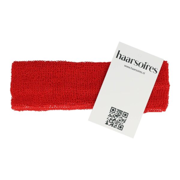 Haarband Sport 4cm - Badstof - Rood
