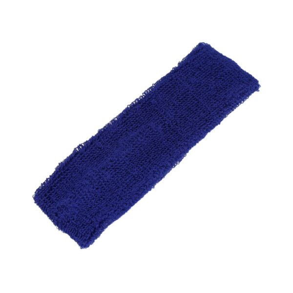 haarband zweetband_4 Haarband Sport 4cm - Badstof - Blauw