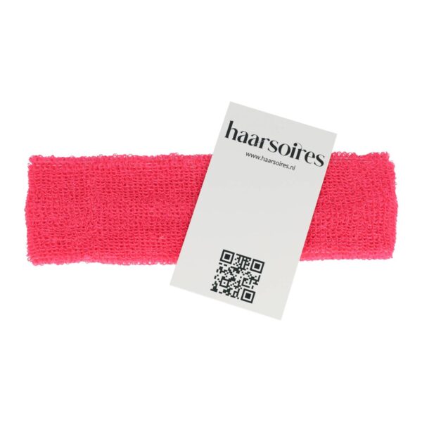 Haarband Sport 4cm - Badstof - Fuchsia Roze
