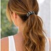 Haarelastieken Basic - Hair Tie - Zwart Zilver - Set van 5