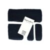 Haarband Sport 5cm - Zweetbandje & Haarelastiek - Donkerblauw - Set van 4