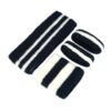 Haarband Sport 5cm - Zweetbandje & Haarelastiek - Wit Zwart - Set van 4 (kopie)