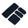 Haarband Sport 5cm - Zweetbandje & Haarelastiek - Donkerblauw - Set van 4