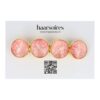 Haarspeld Patentspeld Cirkel 8cm - Bladeren Patroon - Goud Roze