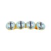 patentspeld cirkels_7 Haarspeld Patentspeld Cirkel 8cm - Maritiem Anker Patroon - Goud Blauw