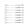 Styling Tool - Afdeelklemmen 5cm – Metalen Kappersklemmen – Zilver – Set van 16