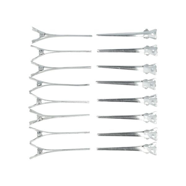 Styling Tool - Afdeelklemmen 5cm – Metalen Kappersklemmen – Zilver – Set van 16