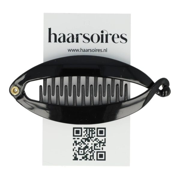 bananenklem 9cm zwart_2 Haarspeld Bananenklem 9cm - Staartklem - Basic - Zwart