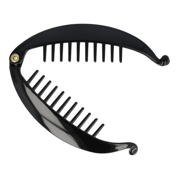 bananenklem 9cm zwart_3 Haarspeld Bananenklem 9cm - Staartklem - Basic - Zwart