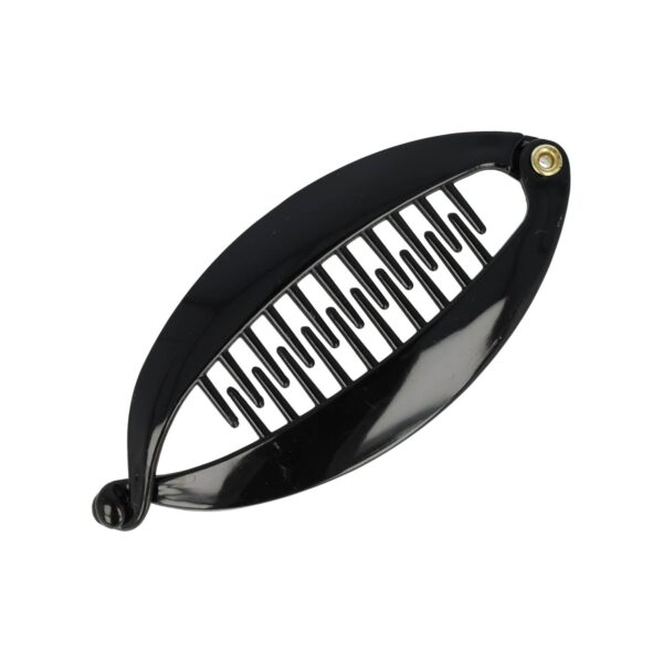 bananenklem 9cm zwart_4 Haarspeld Bananenklem 9cm - Staartklem - Basic - Zwart