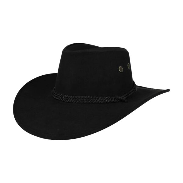 Cowboyhoed - Western Hoed in Suede look - One Size - Zwart