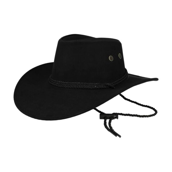 Cowboyhoed - Western Hoed in Suede look - One Size - Zwart