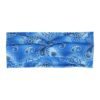 Haarband Twist 9cm – Paisleyprint – Gladde Stof – Blauw