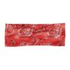 Haarband Twist 9cm – Paisleyprint – Gladde Stof – Rood