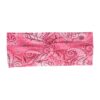 Haarband Twist 9cm – Paisleyprint – Gladde Stof – Roze