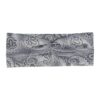 Haarband Twist 9cm – Paisleyprint – Gladde Stof – Grijs