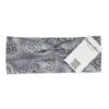 Haarband Twist 9cm – Paisleyprint – Gladde Stof – Grijs