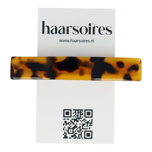 patentspeld marmer 8cm_6 Haarspeld Patentspeld 8cm - Recht – Marmer Patroon – Bruin