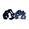 Haarelastiek krul color_3 Haarelastieken Basic - Gedraaid - Blauw – Set van 2