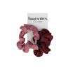 Haarelastiek krul color_8 Haarelastieken Basic - Gedraaid - Rood Roze – Set van 2