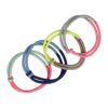 Haarelastieken Basic - Knoop - Duo Kleuren - Roze Groen Blauw Grijs Geel - Set van 4