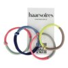 Haarelastieken Basic - Knoop - Duo Kleuren - Roze Groen Blauw Grijs Geel - Set van 4