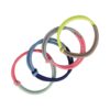 Haarelastieken Basic - Knoop - Duo Kleuren - Roze Groen Blauw Grijs Geel - Set van 4