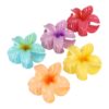 Haarspeld Haarklemmen 8cm – XL Lelie Bloemvorm – Blauw Geel Roze Paars Oranje – Set van 5
