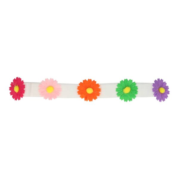 Haarband Baby - Bloemen - Multi Color Wit