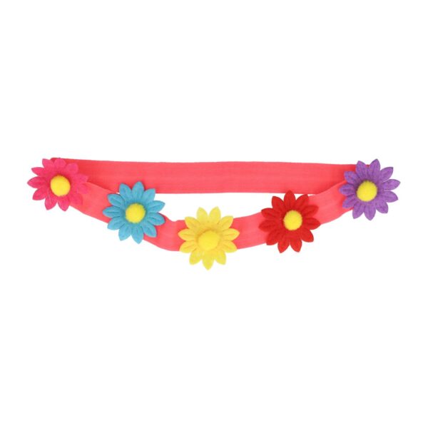 Haarband Baby - Bloemen - Multi Color Roze