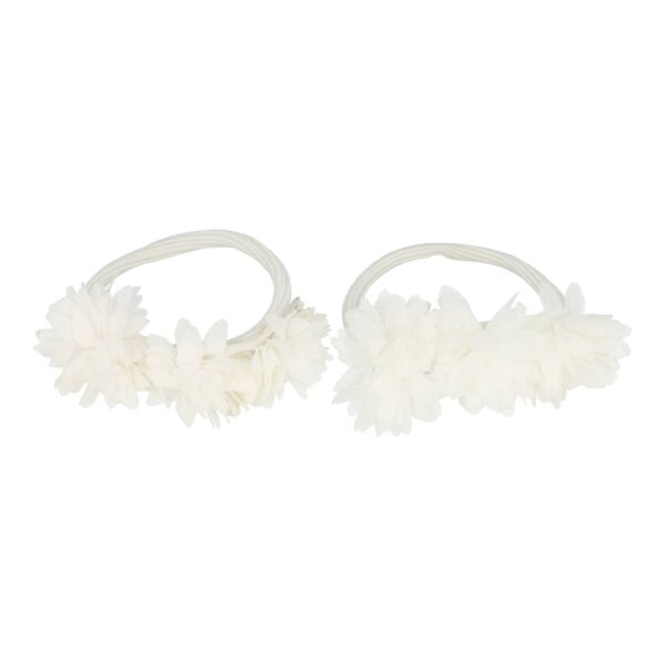 Haarelastieken – Bloemen – Tule Stof - Roze – Set van 2 (kopie)