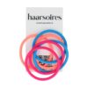 Haarelastieken Basic - Siliconen Anti-slip - Blauw Roze - Set van 6